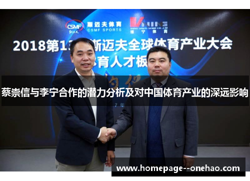 蔡崇信与李宁合作的潜力分析及对中国体育产业的深远影响